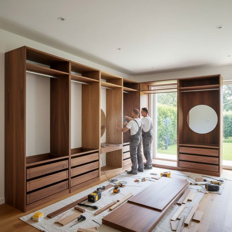 Custom Bookcase Installation in Charlotte, NC