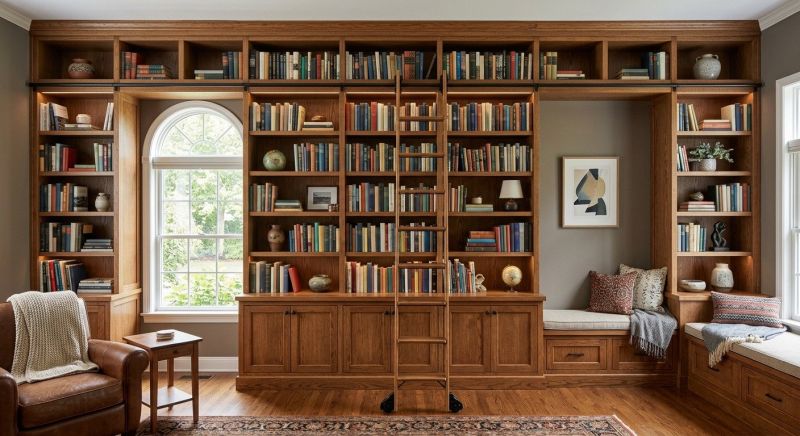 Custom Bookcase Installation in Alexandria, VA