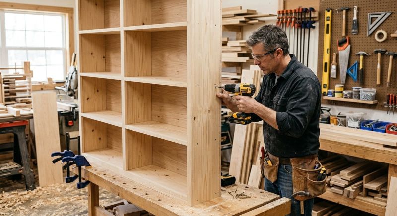 Bookcase Construction in Charlotte, NC