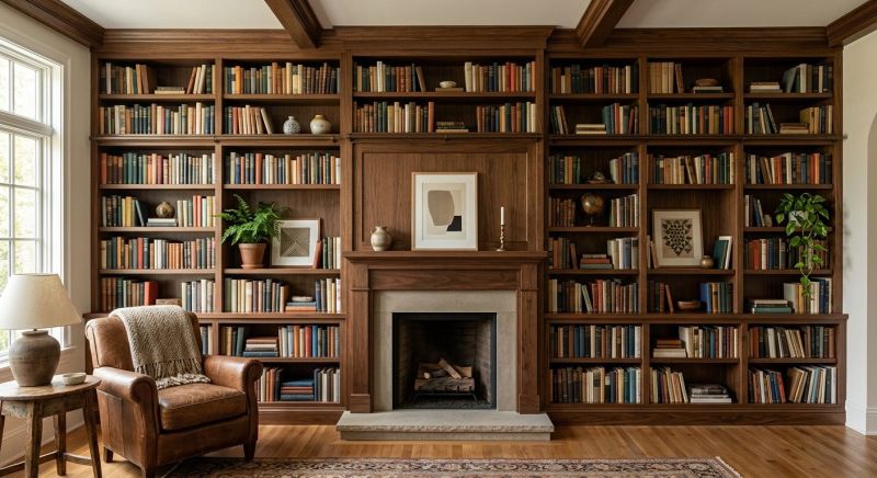 Built In Bookshelves Installation in Annapolis, MD
