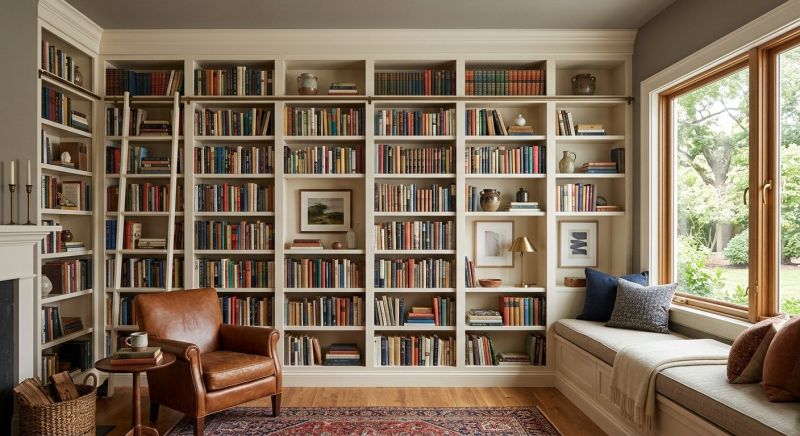 Built In Bookshelves Installation in Woodbridge, VA