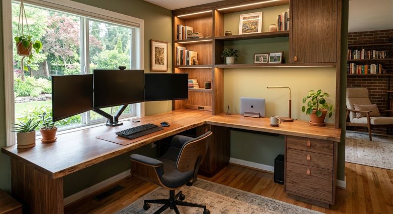 Built In Desk Installation in Annapolis, MD