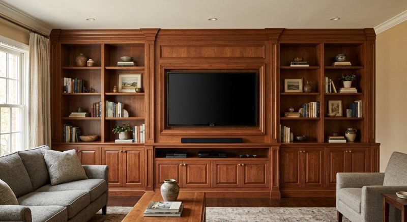 Built In Tv Cabinetry in Winston Salem, NC