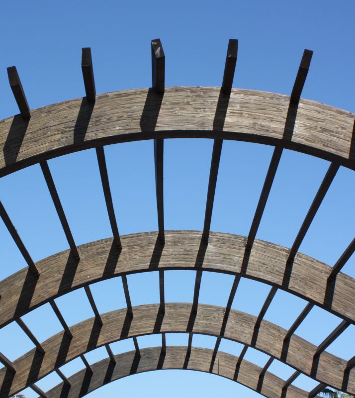 Curved Pergola Installation in Conroe, TX