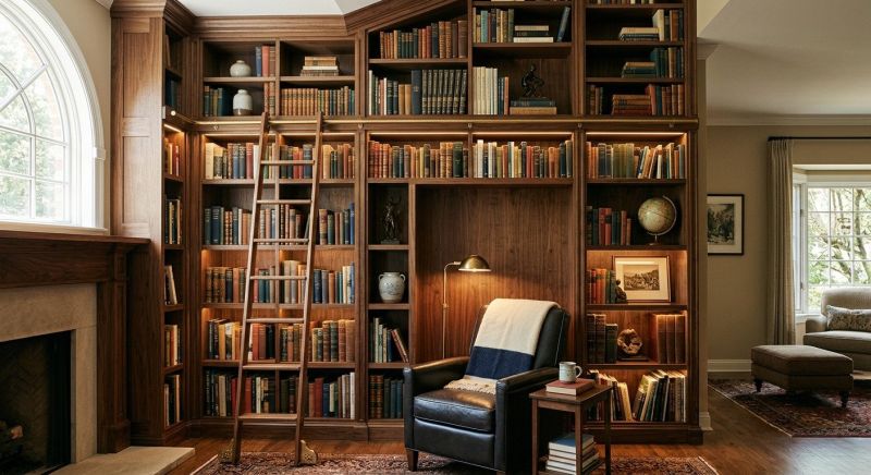 Custom Bookshelves Installation in Annapolis, MD