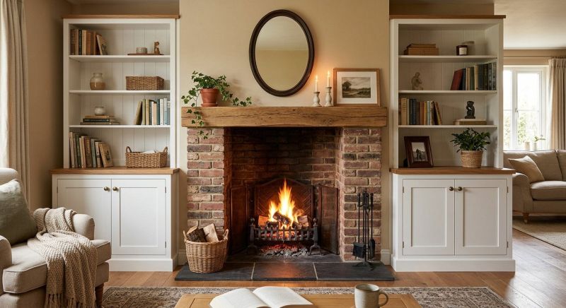 Fireplace Cabinet Installation in Alexandria, VA