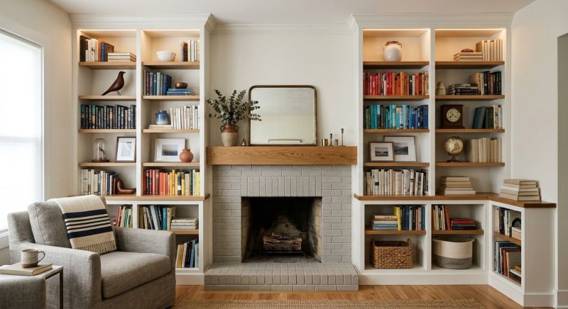 Fireplace Cabinet Installation in Charlotte, NC