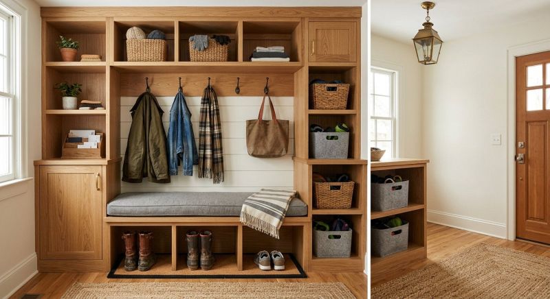 Mudroom Carpentry Installation in Winston Salem, NC