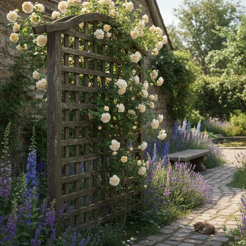 Rose Trellis Installation in Wilmington, NC