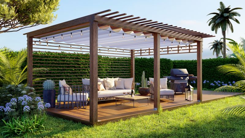 Wood Pergola Installation in Conroe, TX