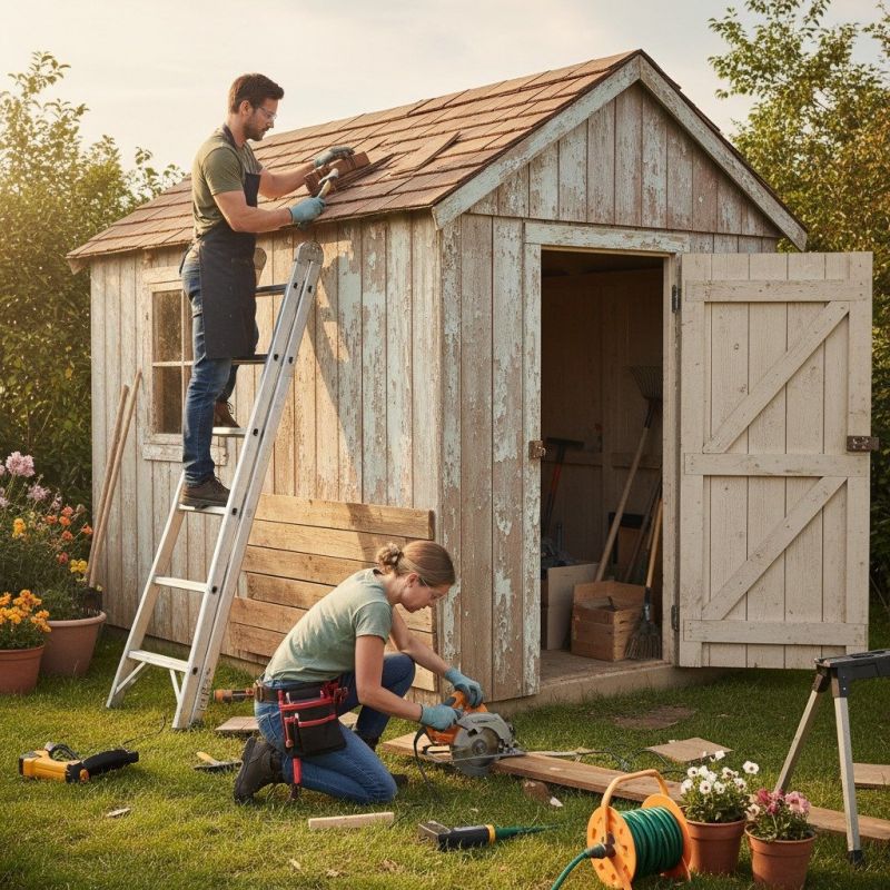 Wood Shed Repair in Alpharetta, GA