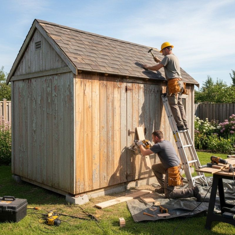 Wood Shed Repair in Kansas City, KS